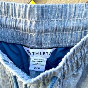 Athleta Linen Wide Leg pants size 2P